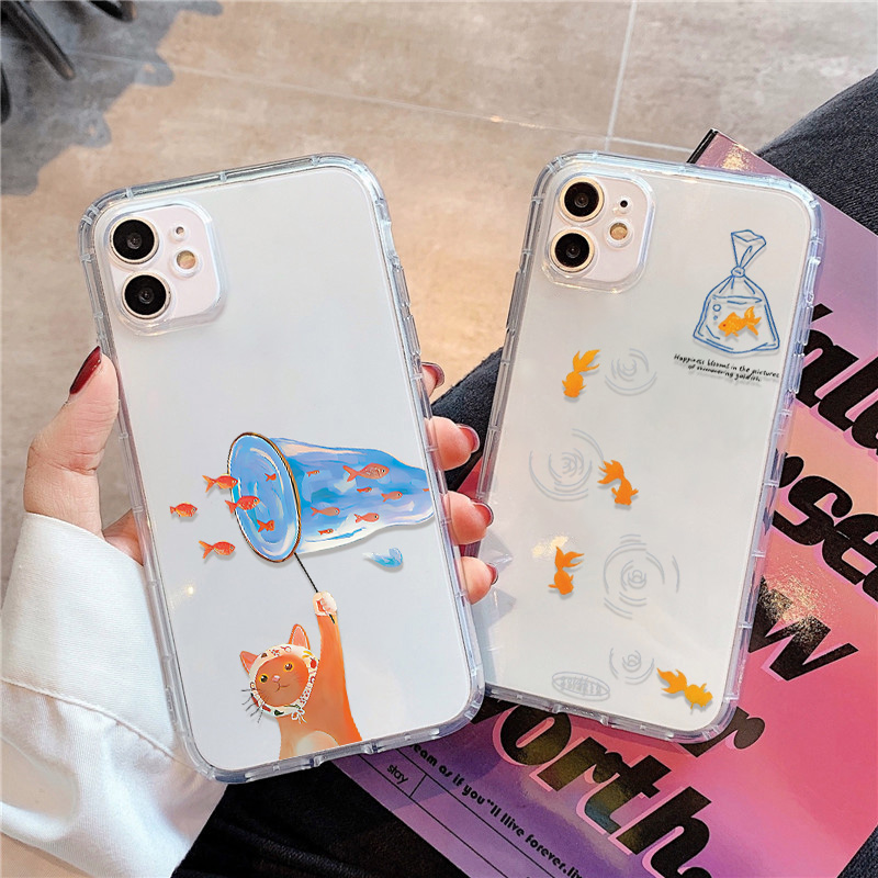 Phone Cases Clear - حافظة هاتف شفافة على شكل سمكة
