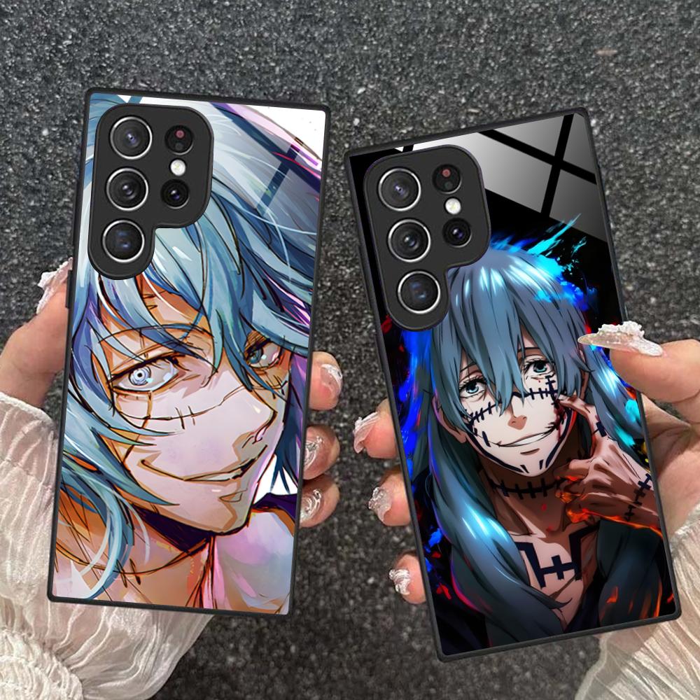 Phone Cases Jjk - غطاء حماية زجاجي لهاتف سامسونج جالاكسي