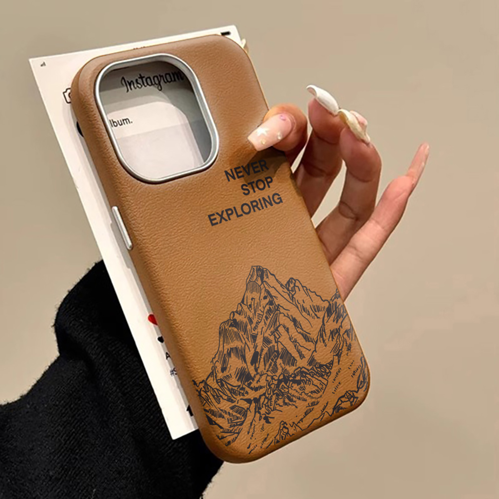 Phone Cases For Samsung S21 5G - جراب فاخر بتصميم جبلي بسيط لهواتف