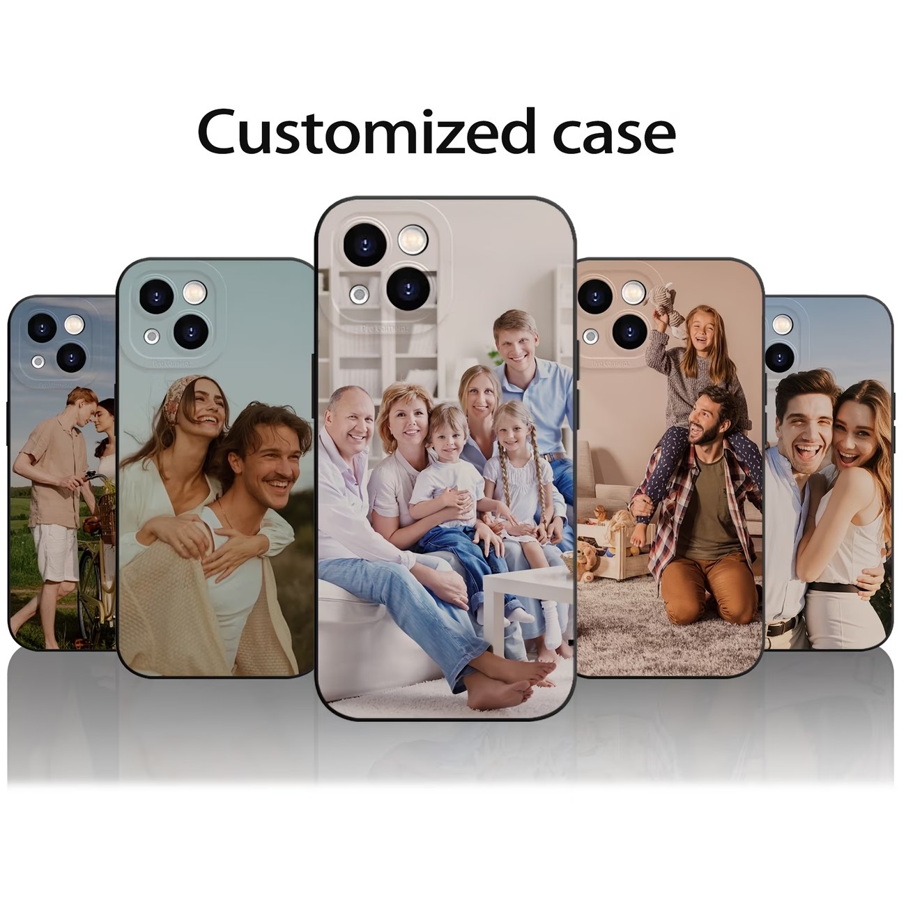 Phone Cases Personalised - غطاء خلفي سيليكون ناعم مخصص للهاتف