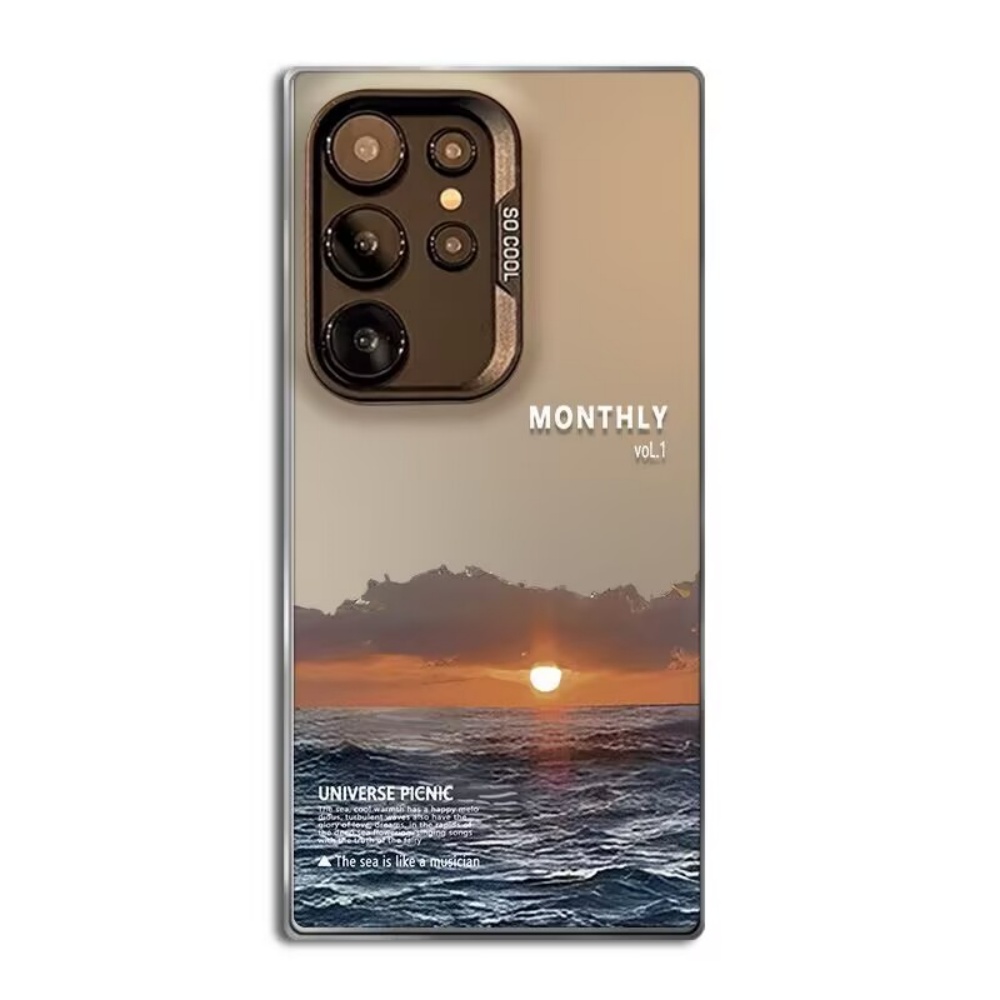 Phone Cases For Samsung S21 5G - غطاء هاتف بتصميم غروب الشمس على