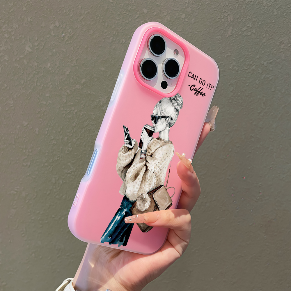 Phone Cases Girls - جراب هاتف جيلي عصري بتصميم فتاة