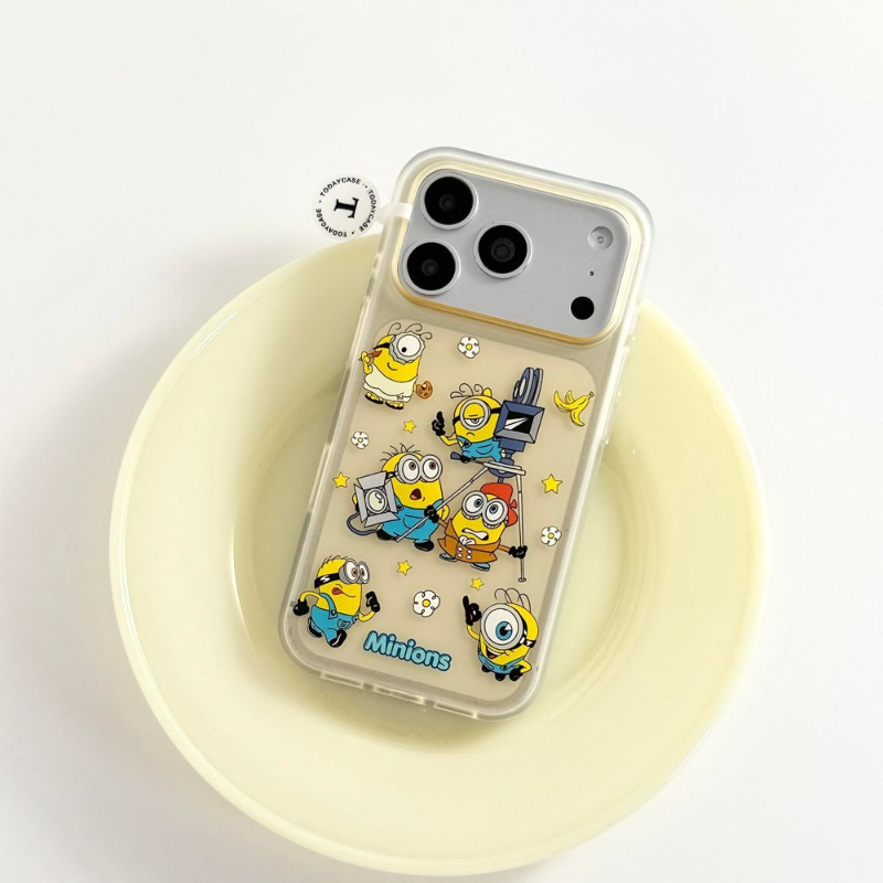Cute Cartoon Case - غطاء هاتف كرتوني لطيف بتصميم المينيونز