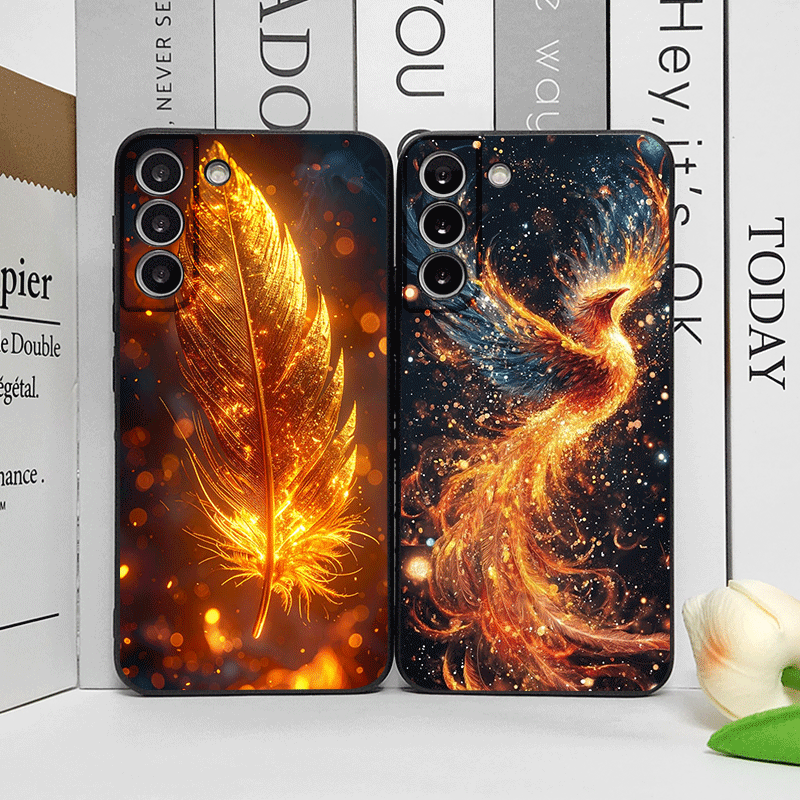 Phone Cases Google Pixel 10 Pro - غطاء هاتف فاخر بنمط ريشة العنقاء