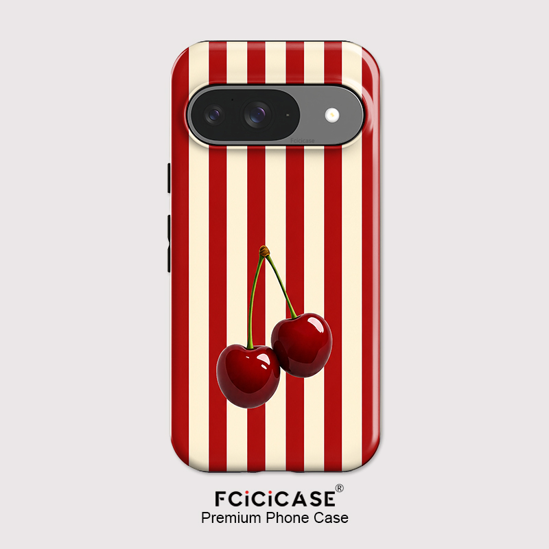 Phone Cases Google Pixel 10 Pro - حافظة هاتف Fcicicase بنمط خطوط الكرز