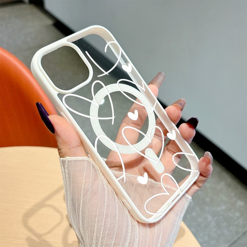 Clear Magsafe Case - غطاء هاتف مقاوم للصدمات من البولي