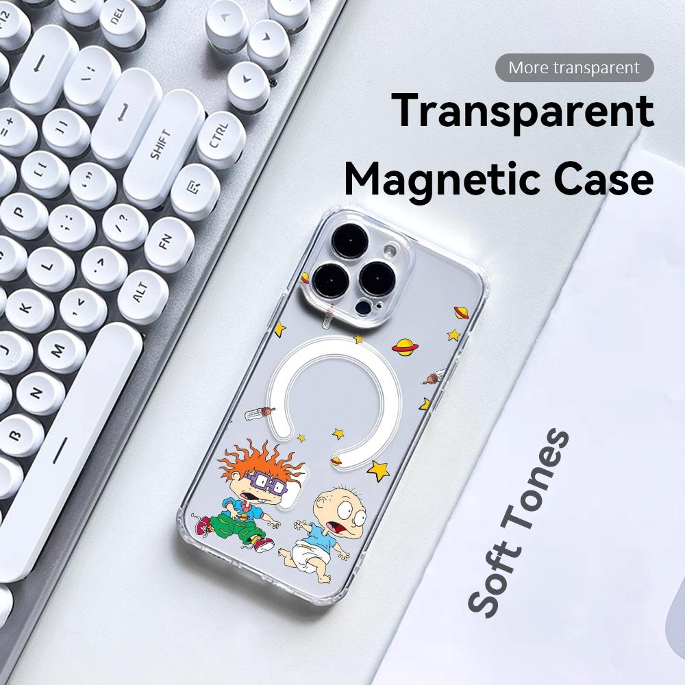 Clear Magsafe Case - جراب هاتف أنمي R-Rugrats r-Rugratg شفاف