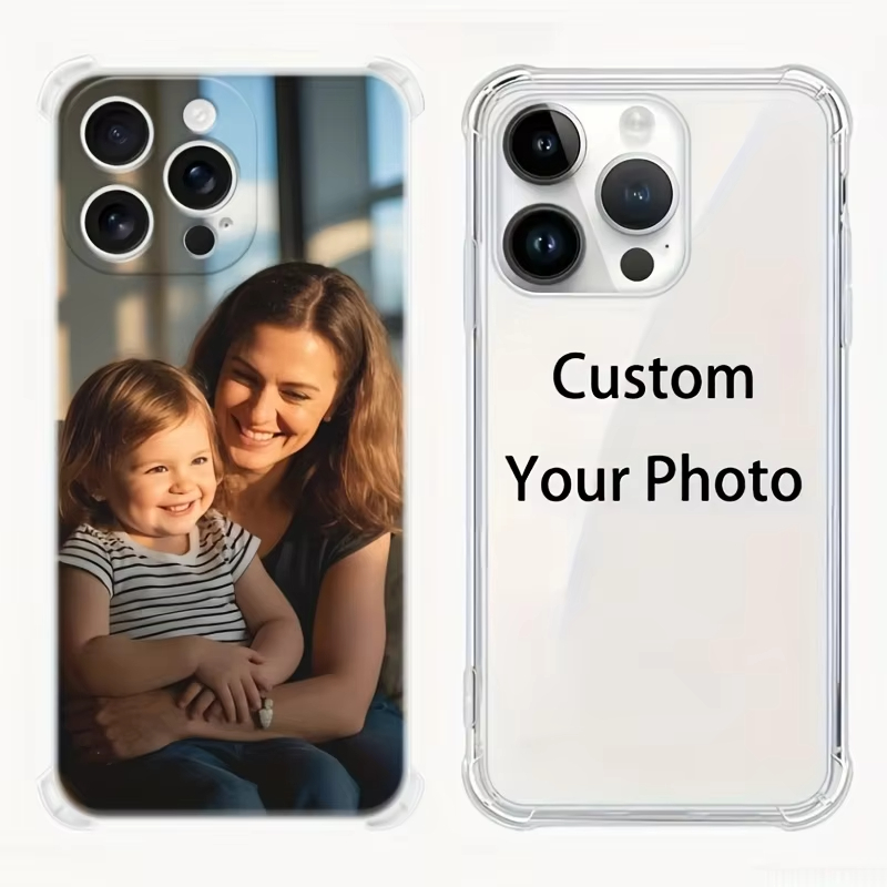 Phone Cases Personalised - حافظة شفافة مضادة للصدمات لهاتف آيفون