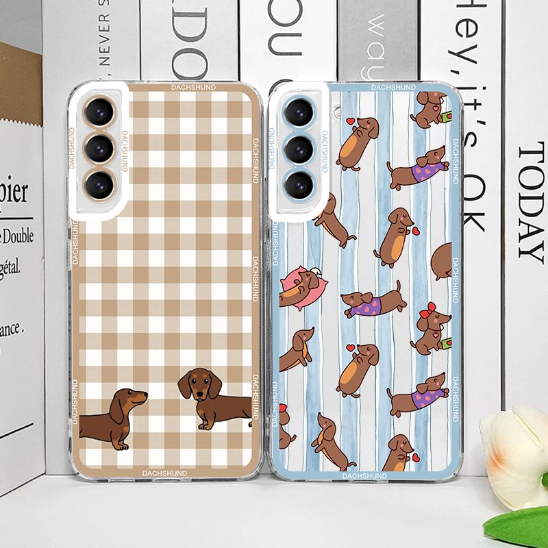 Phone Cases Galaxy S23 - غطاء هاتف لطيف بتصميم كلب النقانق