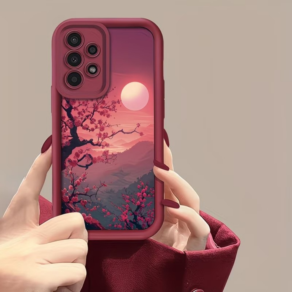 غطاء هاتف أحمر مضاد للسقوط بتص - مراجعة Phone Cases For Samsung S21 5G وسعره