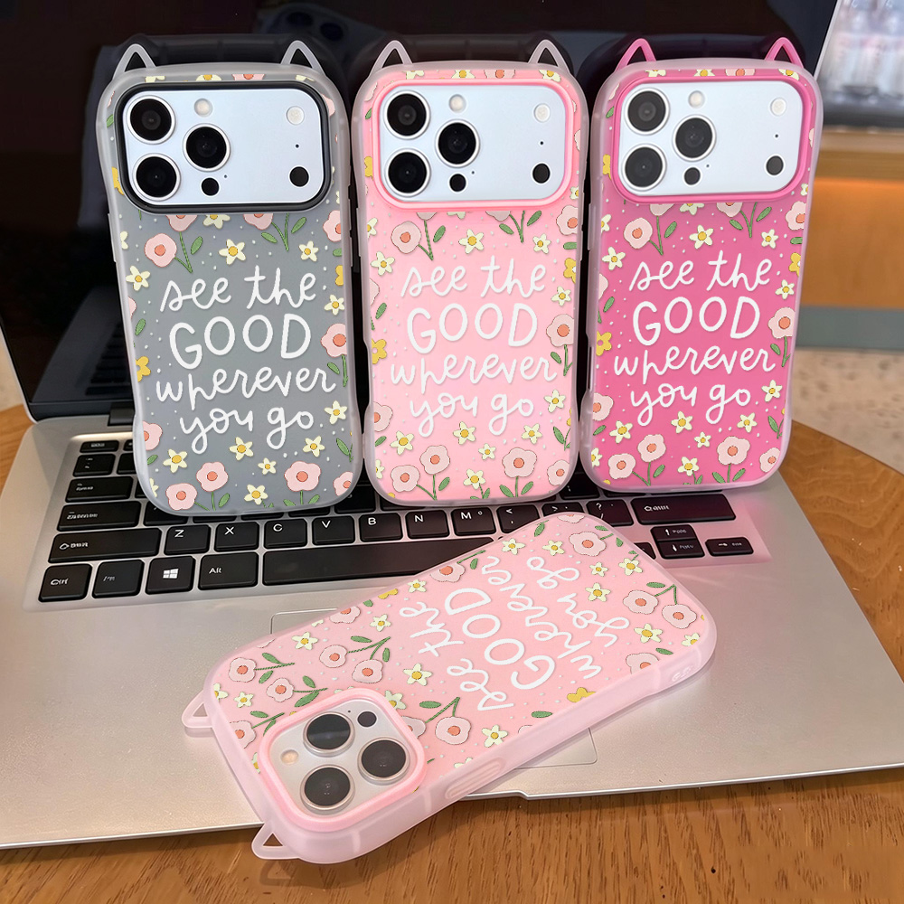 جراب هاتف بتصميم أذني القطط 2  - مراجعة Phone Cases Quotes وسعره