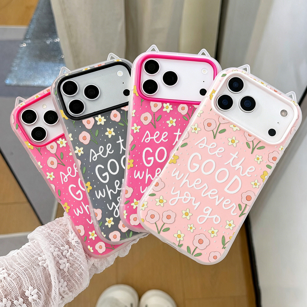 جراب هاتف بتصميم أذني القطط 2  - مراجعة Phone Cases Quotes وسعره