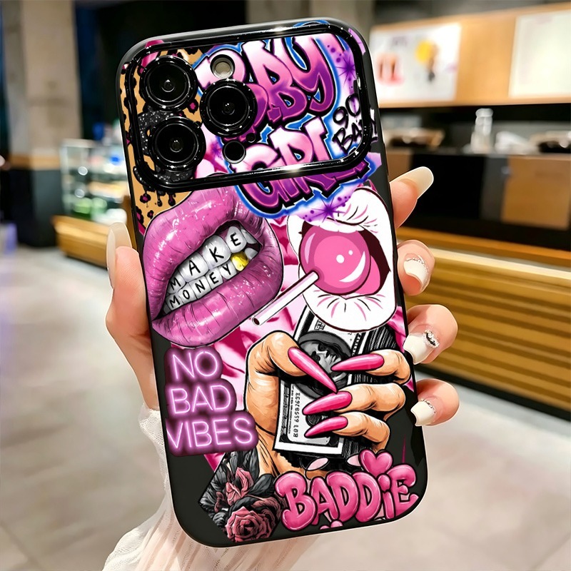 جراب هاتف بتصميم شفاه وردية وط - مراجعة Phone Cases Girls وسعره
