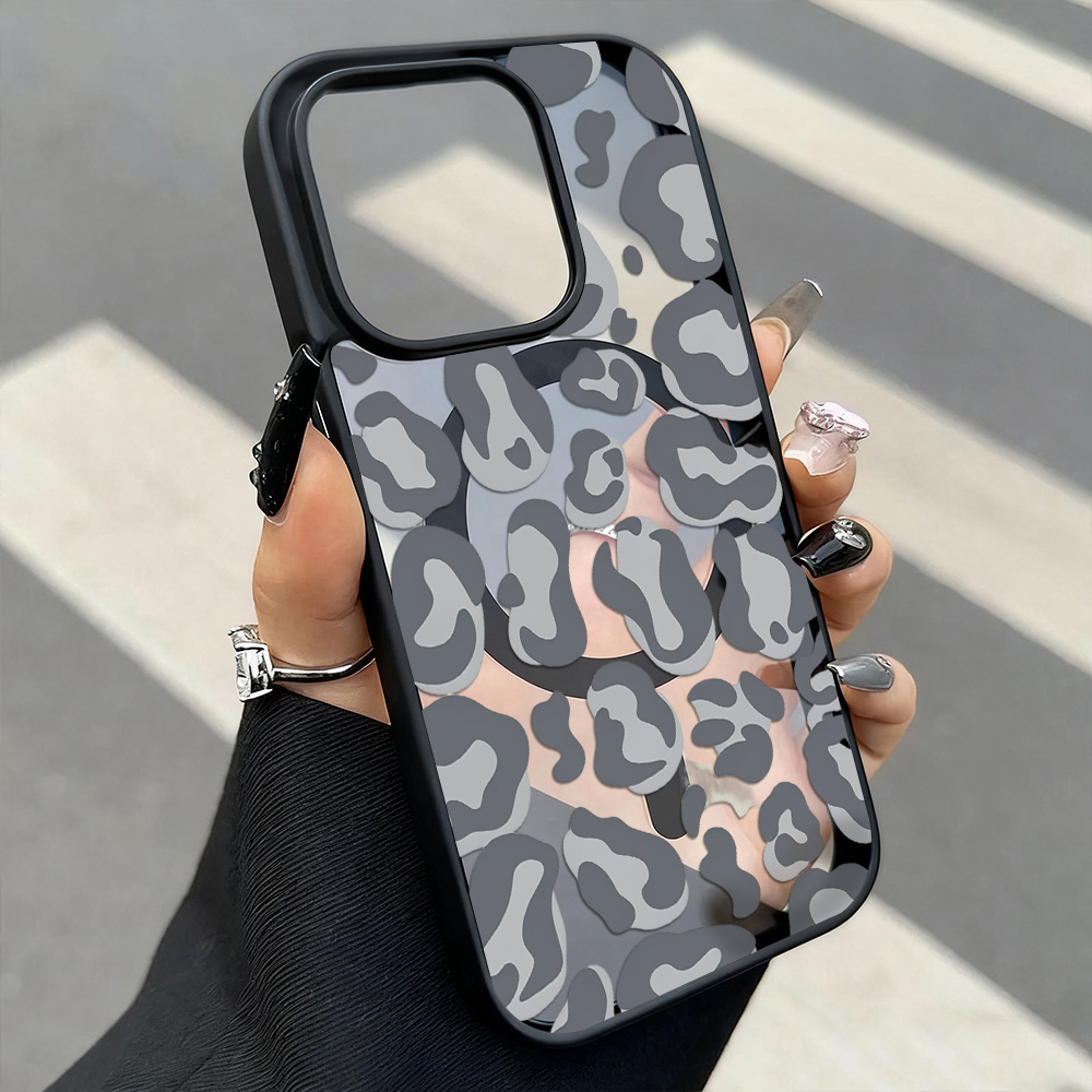غطاء بنمط جلد الفهد الأسود لها - مراجعة Clear Magsafe Case وسعره