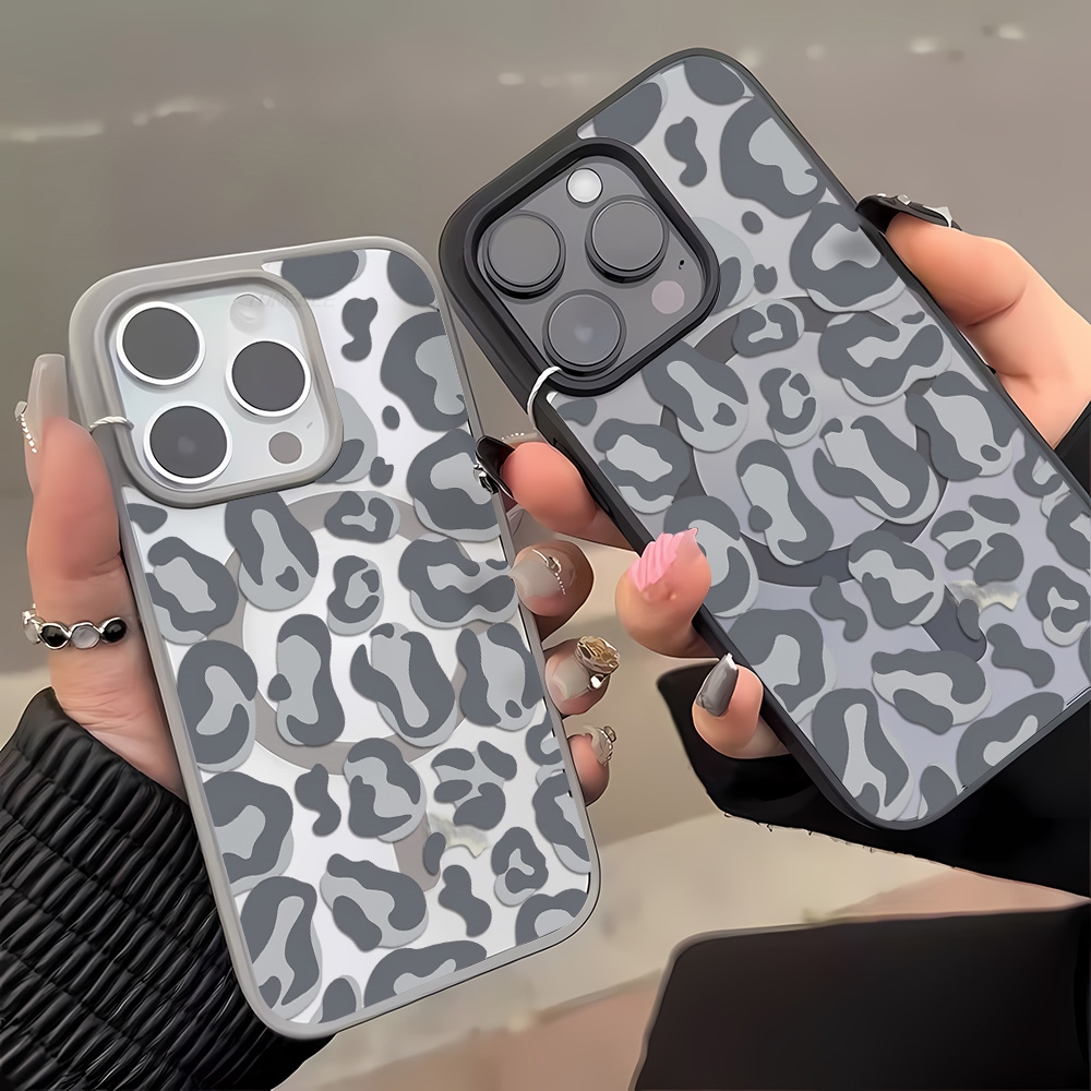 غطاء بنمط جلد الفهد الأسود لها - مراجعة Clear Magsafe Case وسعره
