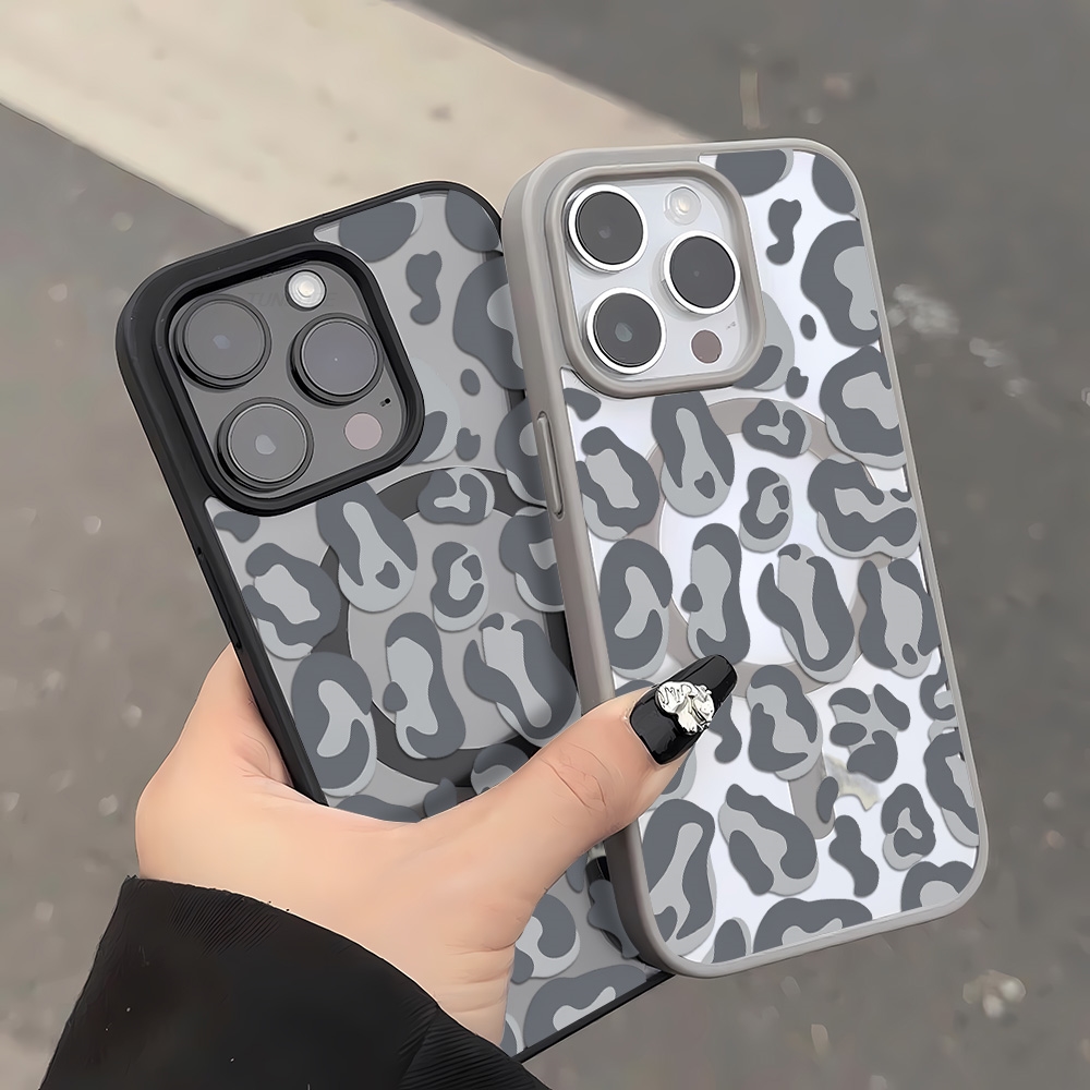 غطاء بنمط جلد الفهد الأسود لها - مراجعة Clear Magsafe Case وسعره