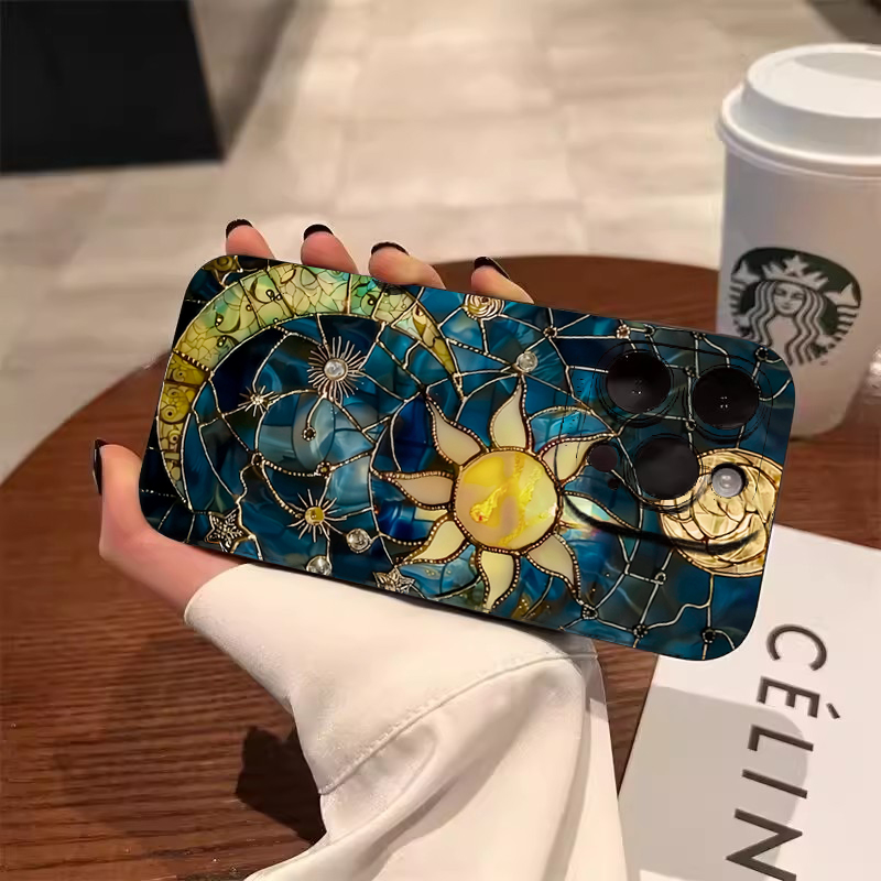 غطاء هاتف بتصميم شمس وقمر جمال - مراجعة Phone Cases For Samsung S21 5G وسعره