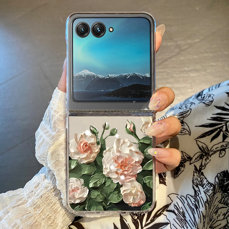 حافظة هاتف بنمط الزهور البيضاء - مراجعة Phone Cases Transparent وسعره