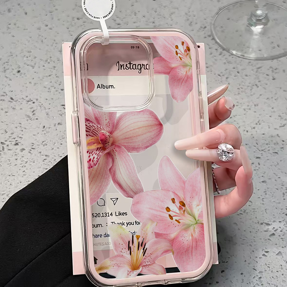 غطاء هاتف شفاف بتصميم زهرة الز - مراجعة Phone Cases Transparent وسعره