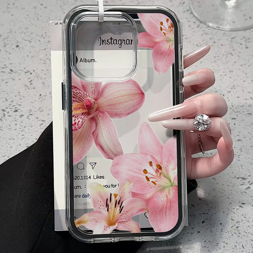 غطاء هاتف شفاف بتصميم زهرة الز - مراجعة Phone Cases Transparent وسعره