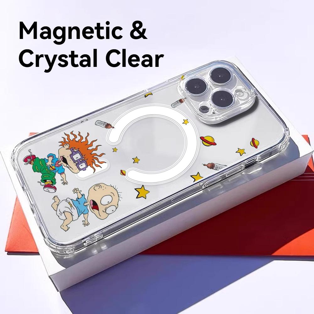 جراب هاتف أنمي R-Rugrats r-Rug - مراجعة Clear Magsafe Case وسعره