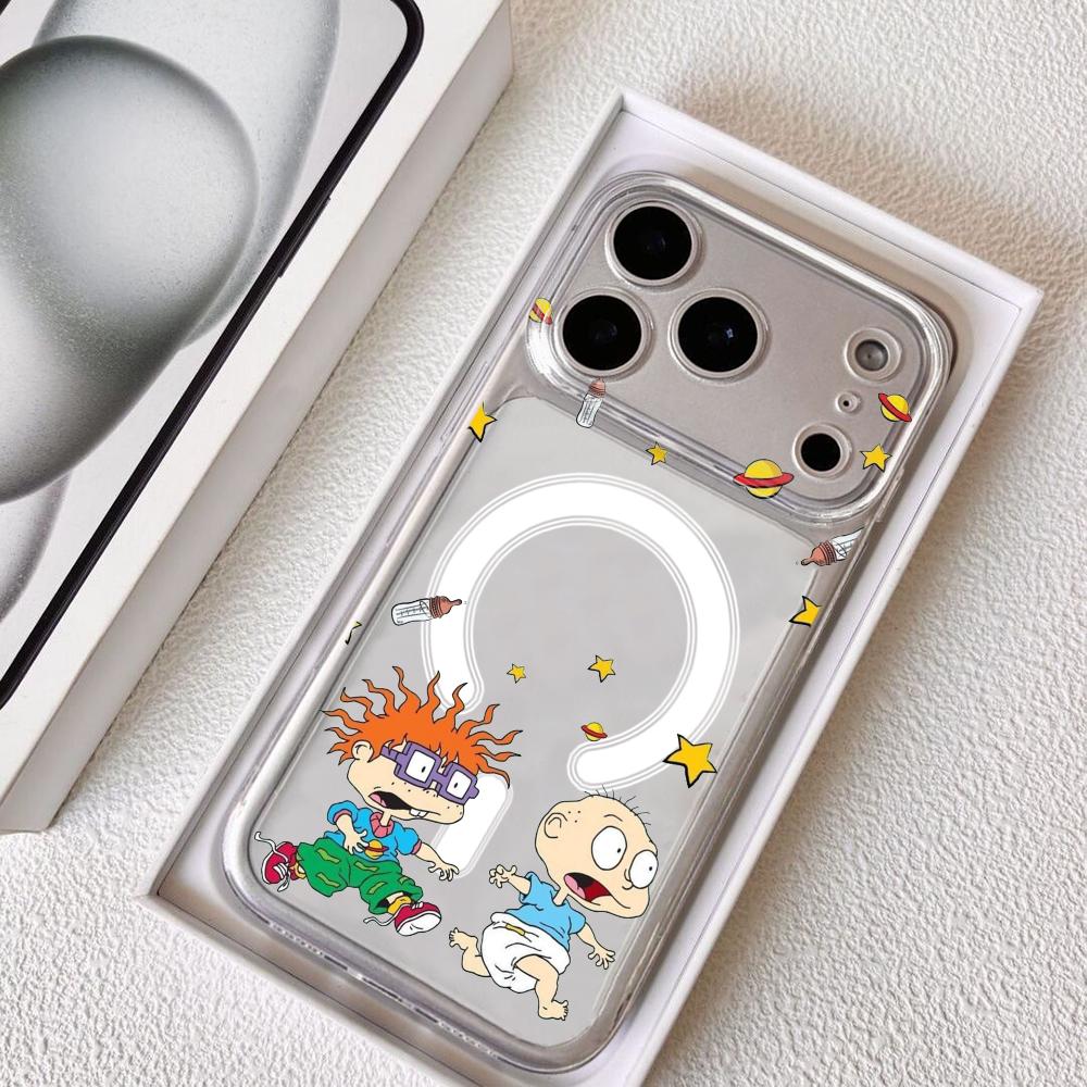 جراب هاتف أنمي R-Rugrats r-Rug - مراجعة Clear Magsafe Case وسعره