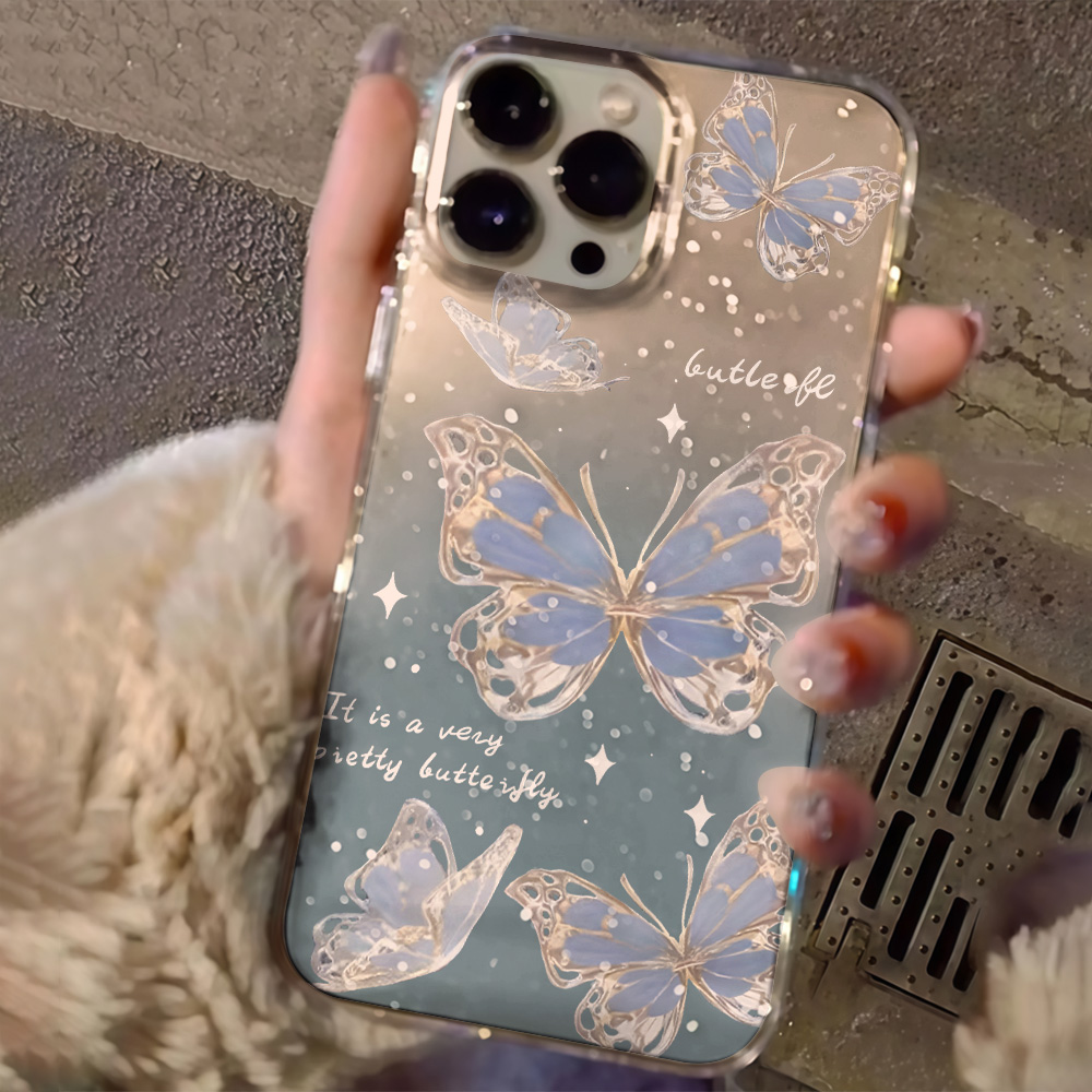 غطاء هاتف فاخر بتصميم فراشة زر - مراجعة Phone Cases For Iphone 16 وسعره
