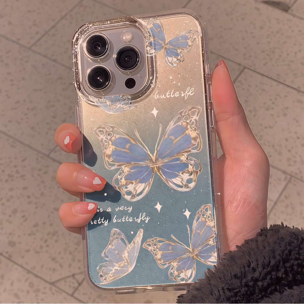 غطاء هاتف فاخر بتصميم فراشة زر - مراجعة Phone Cases For Iphone 16 وسعره