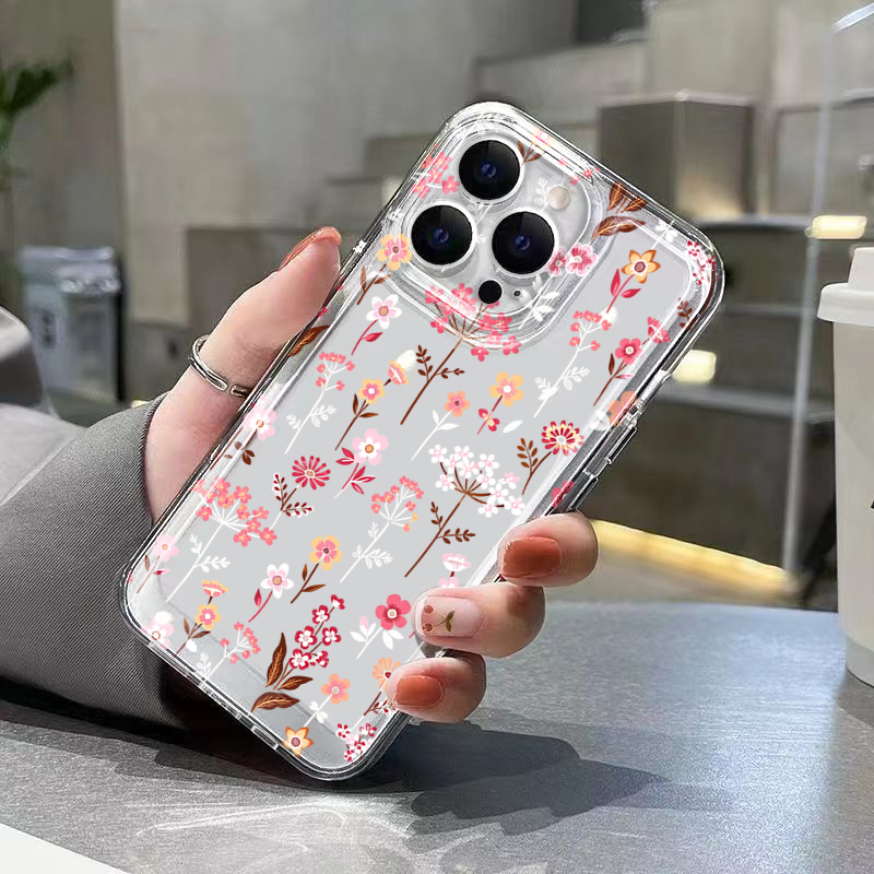 غطاء هاتف شفاف بنقشة زهور بيضا - مراجعة Phone Cases Transparent وسعره