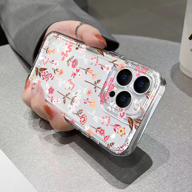 غطاء هاتف شفاف بنقشة زهور بيضا - مراجعة Phone Cases Transparent وسعره