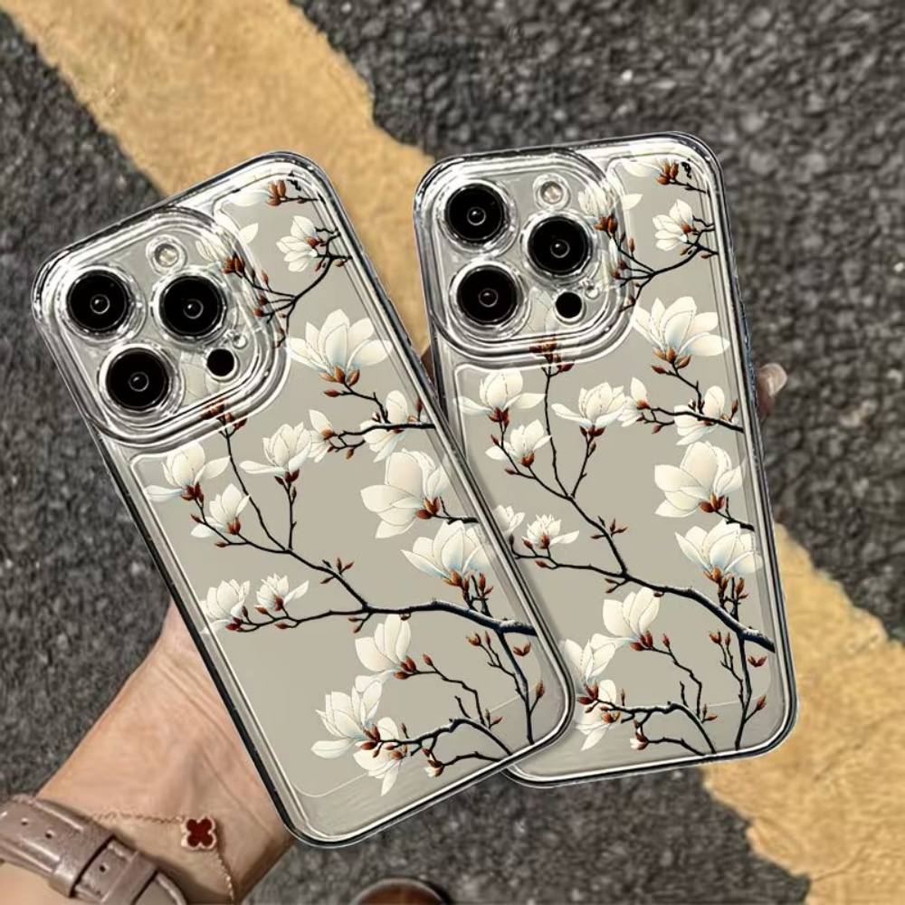 غطاء هاتف عصري بتصميم زهرة الم - مراجعة Phone Cases Transparent وسعره