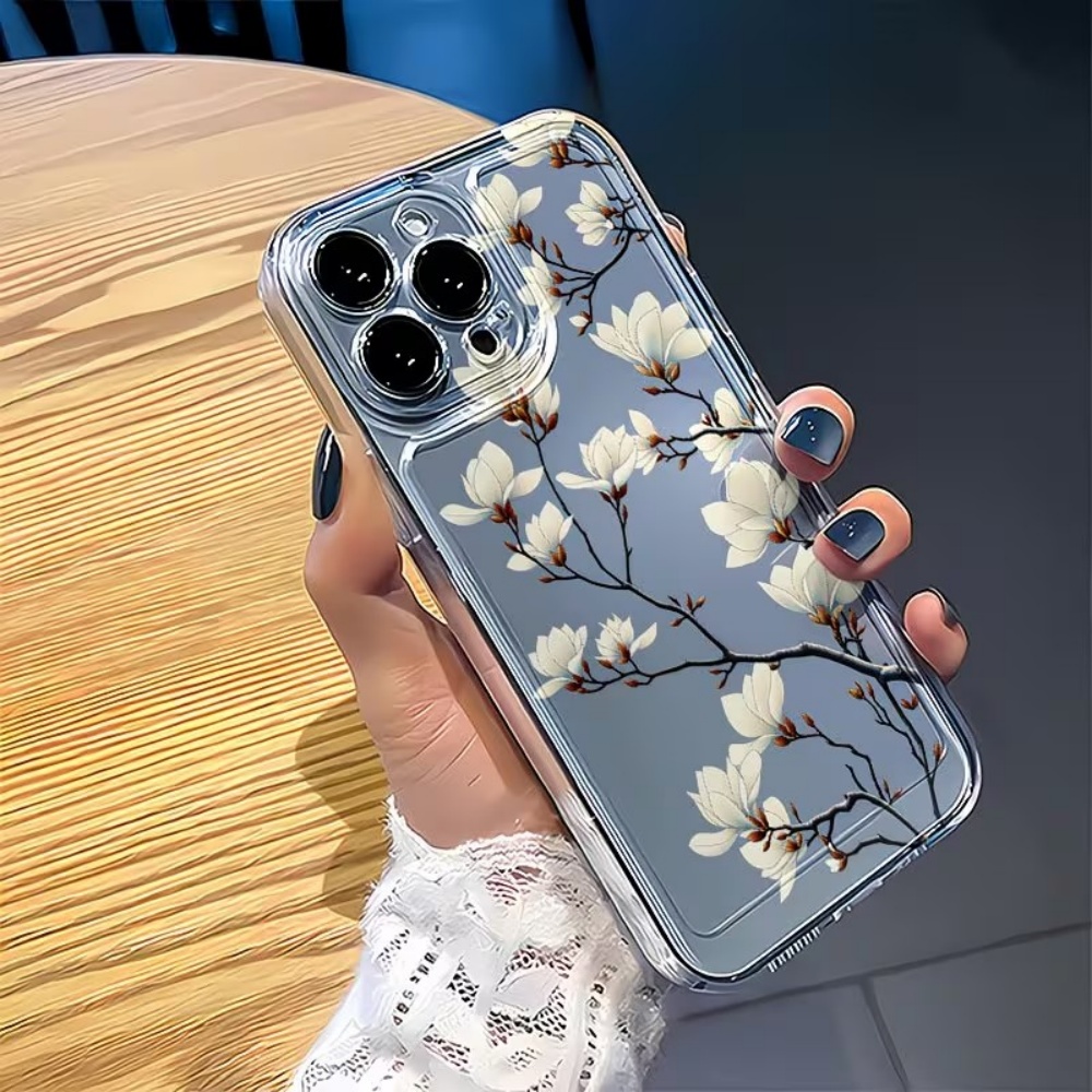 غطاء هاتف عصري بتصميم زهرة الم - مراجعة Phone Cases Transparent وسعره