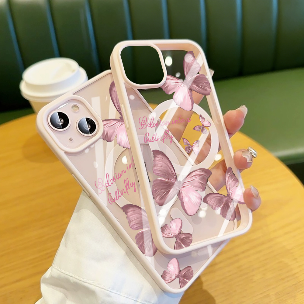 جراب هاتف بتصميم فراشات متعددة - مراجعة Clear Magsafe Case وسعره