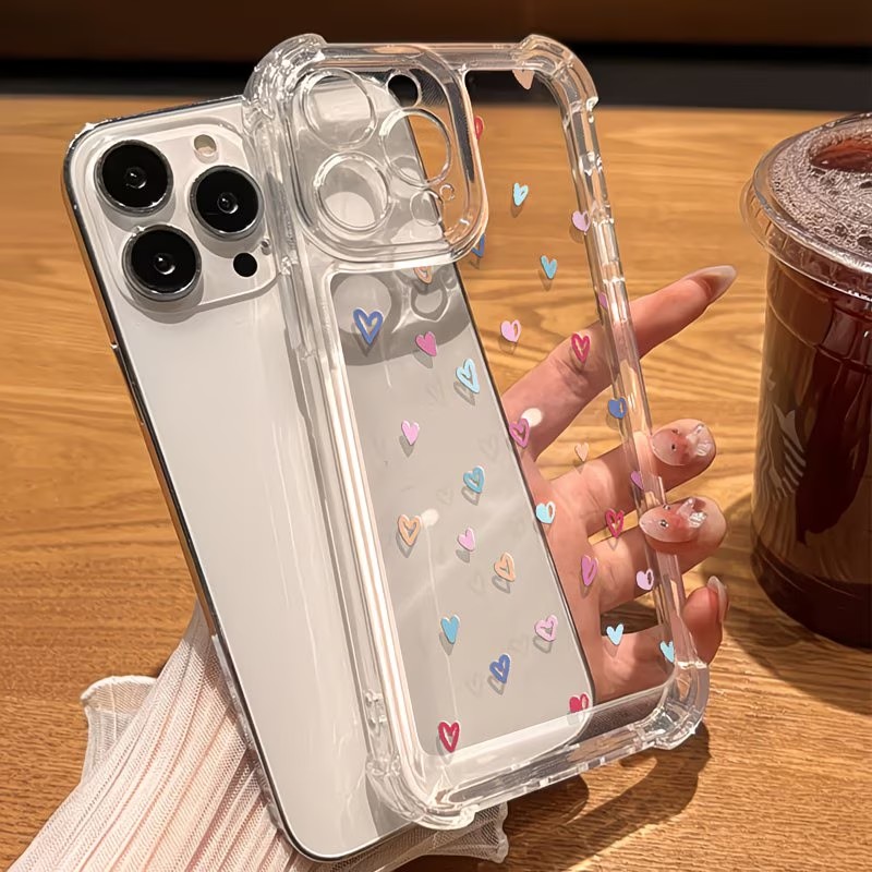 غطاء هاتف شفاف بزوايا ملونة عل - مراجعة Phone Cases Transparent وسعره