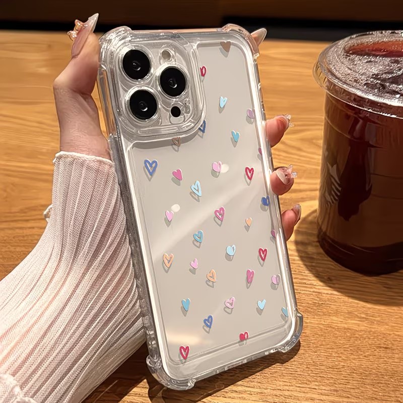 غطاء هاتف شفاف بزوايا ملونة عل - مراجعة Phone Cases Transparent وسعره