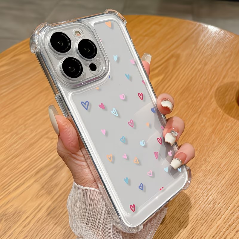 غطاء هاتف شفاف بزوايا ملونة عل - مراجعة Phone Cases Transparent وسعره
